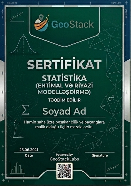Statistika Sertifikatı